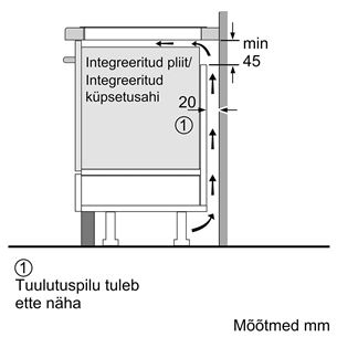 Bosch, laius 58,3 cm, terasraamiga, must - Integreeritav induktsioonpliidiplaat
