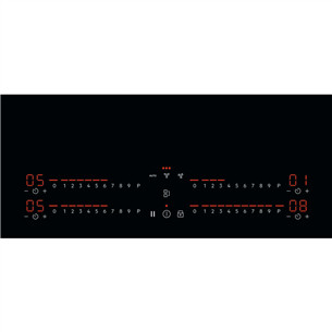 AEG 6000 Bridge, 80 см, черный - Интегрируемая индукционная варочная панель с вытяжкой