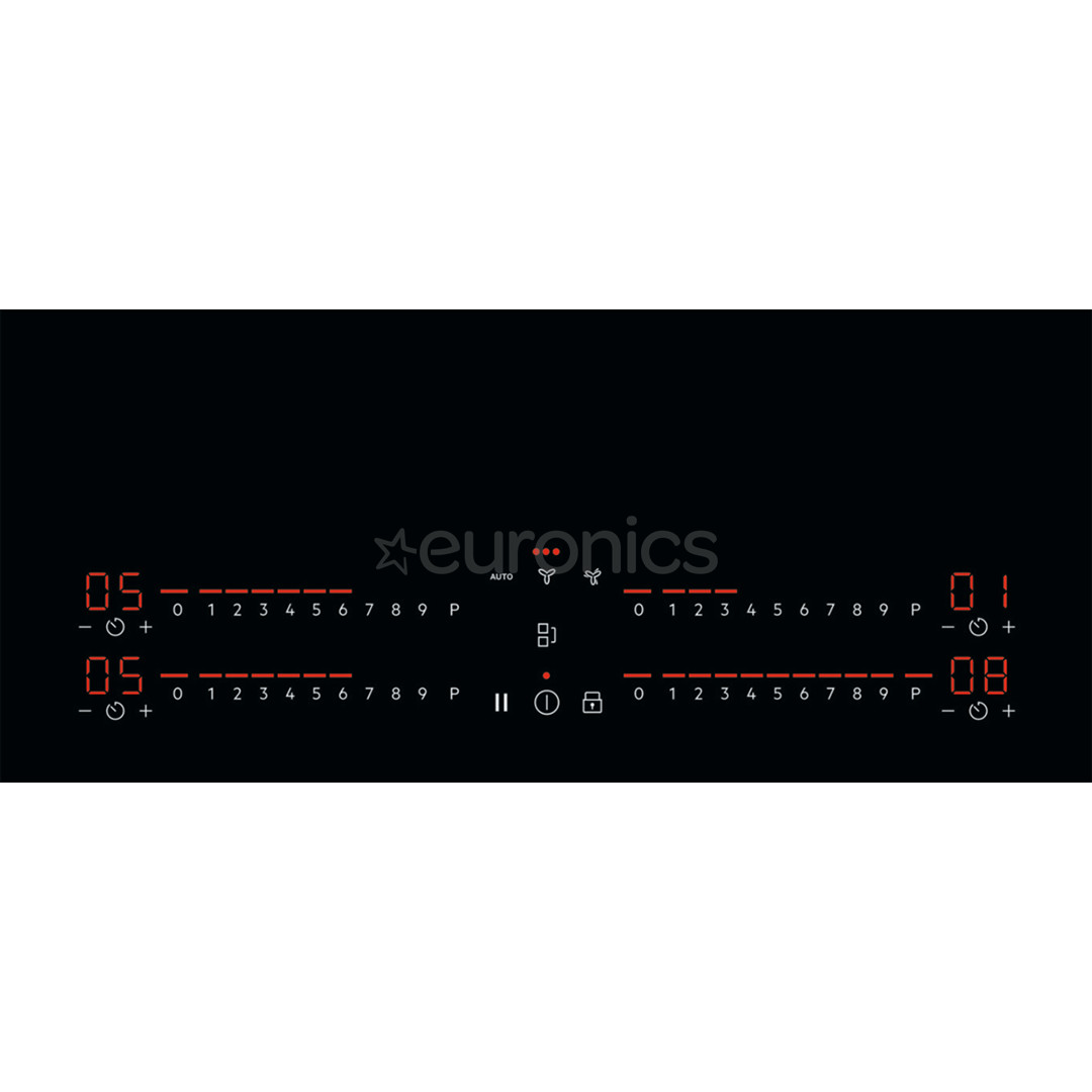 AEG 6000 Bridge, 80 см, черный - Интегрируемая индукционная варочная панель с вытяжкой