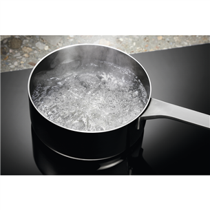 Electrolux, width 83 cm, frameless, black - Built-in Induction Hob with Cooker Hood