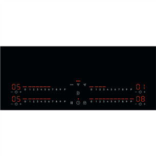 Electrolux 600 Bridge, 78 см, черный - Интегрируемая индукционная варочная панель с вытяжкой