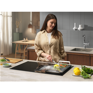 Electrolux 600 Bridge, 78 cm, black - Built in Induction ExtractorHob