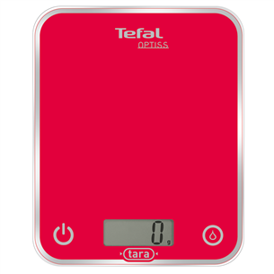 Tefal Optiss, up to 5 kg, red - Kitchen Scale