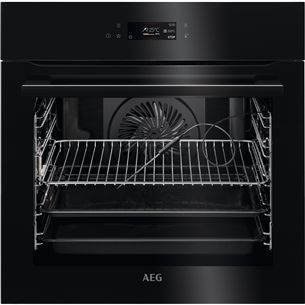 AEG AssistedCooking 8000, 71 л, пиролитическая очистка, черный - Интегрируемый духовой шкаф