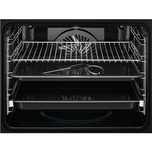 AEG AssistedCooking 8000, 71 L, pyrolytic cleaning, black - Built-in Oven