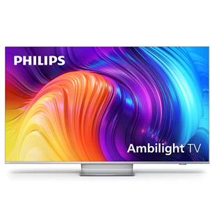 Philips The One 43", Ultra HD, LED LCD, central stand, silver - TV