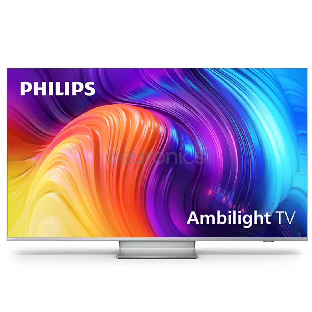 Philips The One PUS8807, 43", 4K UHD, LED LCD, jalg keskel, hõbedane - Teler