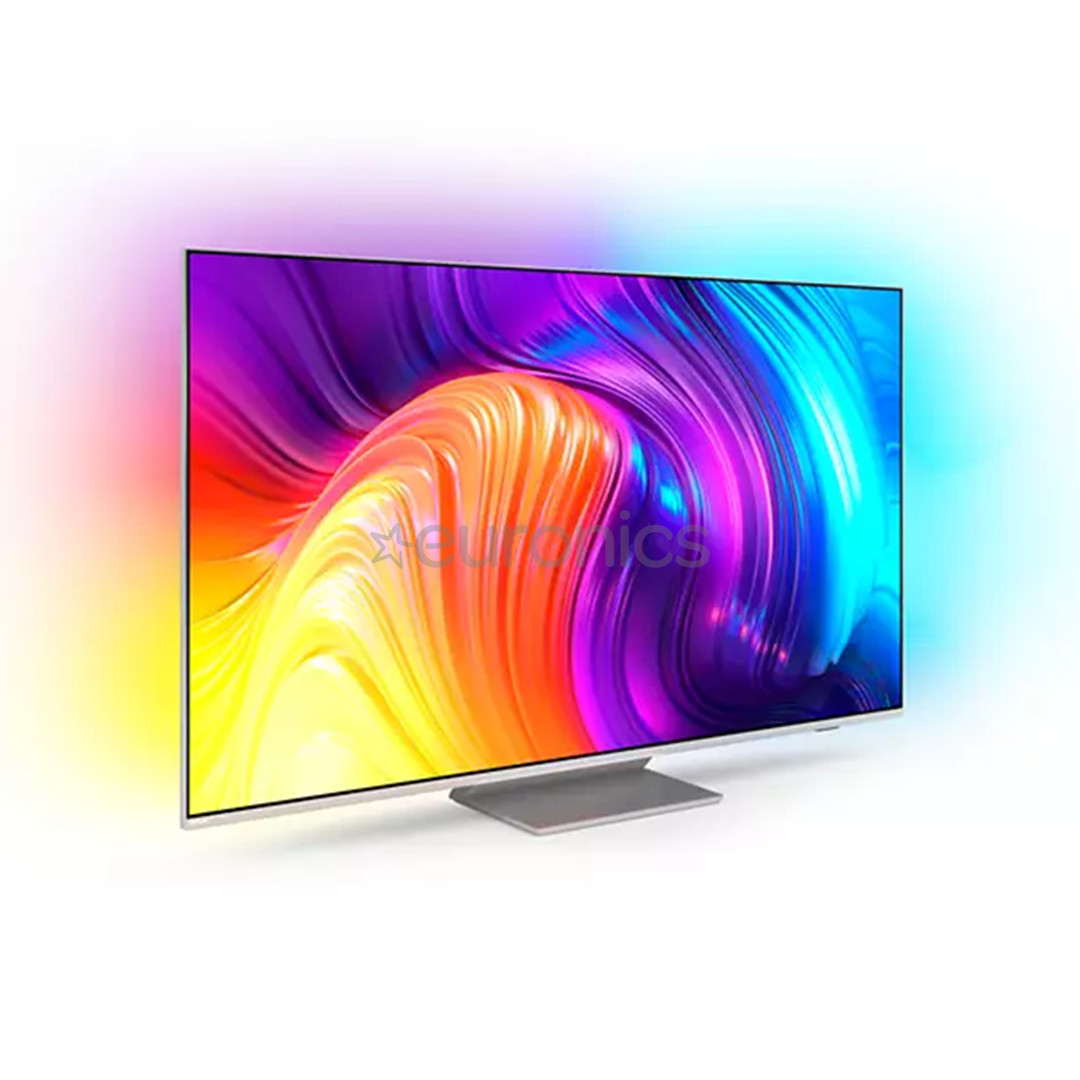 Philips The One PUS8807, 43", 4K UHD, LED LCD, jalg keskel, hõbedane - Teler