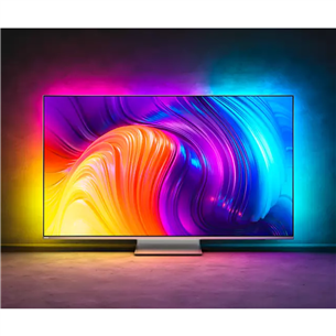 Philips The One PUS8807, 43", 4K UHD, LED LCD, jalg keskel, hõbedane - Teler