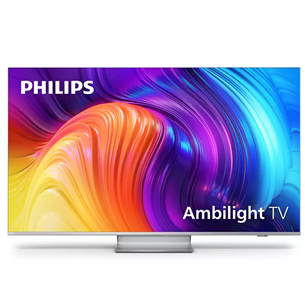 Philips The One, 50", Ultra HD, LED LCD, jalg keskel, hõbe - Teler 50PUS8857/12
