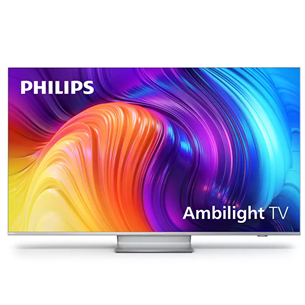 Philips The One PUS8857, 50", 4K UHD, LED LCD, jalg keskel, hõbedane - Teler