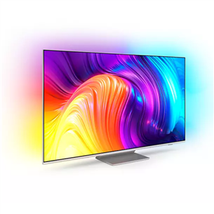 Philips The One PUS8857, 50", 4K UHD, LED LCD, jalg keskel, hõbedane - Teler