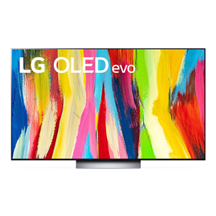 LG OLED55C21LA, 55", 4K UHD, OLED evo, central stand, gray - TV OLED55C21LA.AEU
