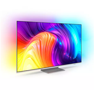 Philips The One PUS8857, 65", 4K UHD, LED LCD, центральная подставка, серебристый - Телевизор