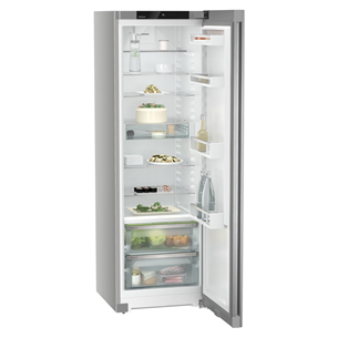 Liebherr, BioFresh, режим очистки, 382 л, высота 186 см, серебристый - Холодильный шкаф