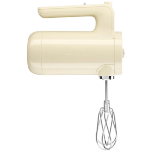 KitchenAid, beige - Cordless hand mixer