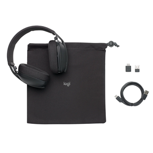 Logitech Zone Vibe 125 Wireless, must - Juhtmevaba peakomplekt