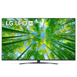 LG UQ8100, 75'', 4K UHD, LED LCD, central stand, black - TV