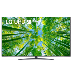 LG UQ8100, 75'', 4K UHD, LED LCD, jalg keskel, must - Teler