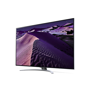 LG 75QNED87, 75", 4K UHD, QNED, MiniLED, jalg keskel, must - Teler