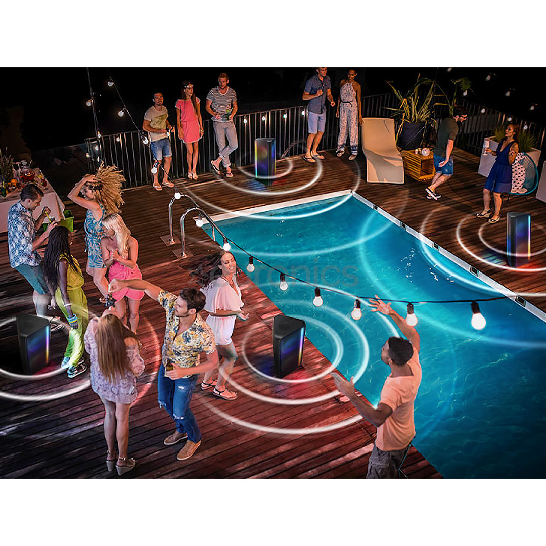 Samsung Sound Tower MX-ST40B, must - Kaasaskantav peokõlar