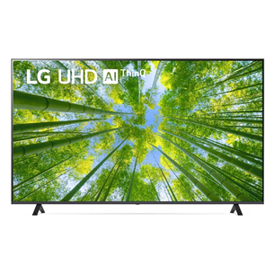 LG UQ8000, 86'', 4K UHD, LED LCD, feet stand, black - TV 86UQ80003LB.AEU