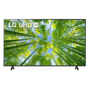 LG UQ8000, 86'', 4K UHD, LED LCD, боковые ножки, черный - Телевизор