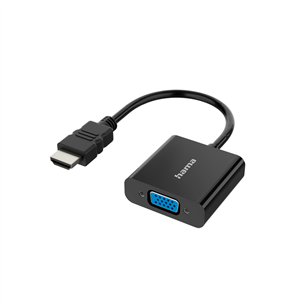 Hama HDMI pistik > VGA pesa, 0,15 m, must - Adapter