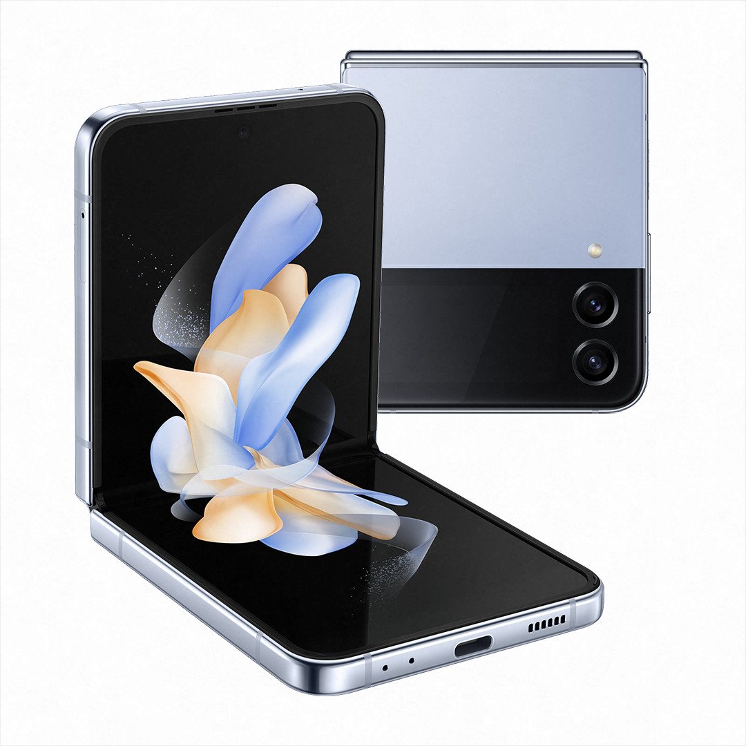 Samsung Galaxy Flip4, 128 ГБ, голубой - Смартфон