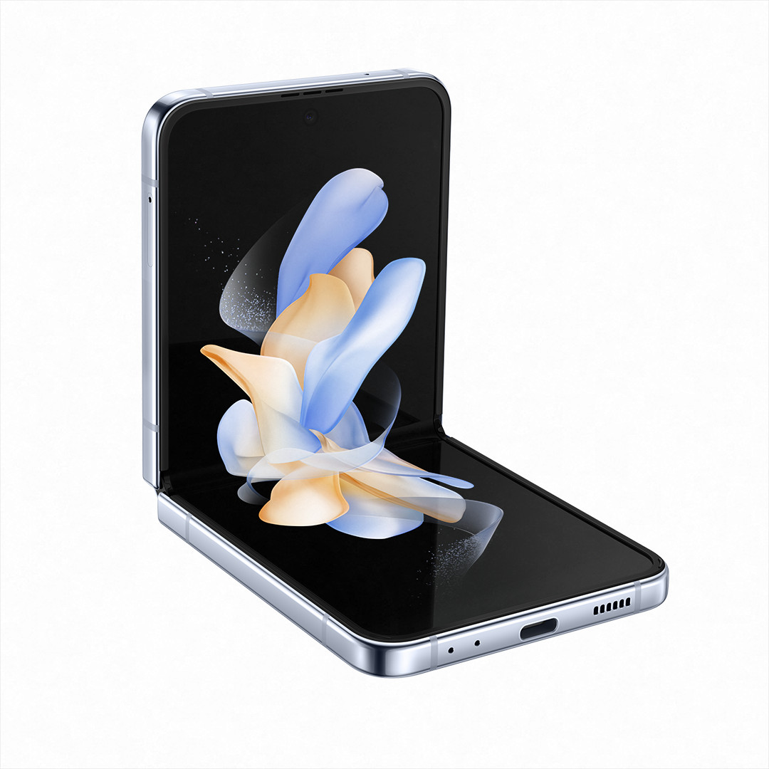 Samsung Galaxy Flip4, 128 ГБ, голубой - Смартфон
