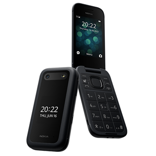 Nokia 2660 Flip, must - Mobiiltelefon 1GF011GPA1A01