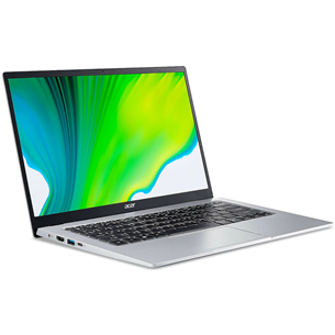 Acer Swift 1, 14 FHD, Pentium N6000, 8 ГБ, 256 ГБ, W11, ENG, серебристый - Ноутбук
