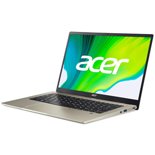 Acer Swift 1, 14 FHD, Pentium N6000, 8GB, 256GB, W11, ENG, kuldne - Sülearvuti