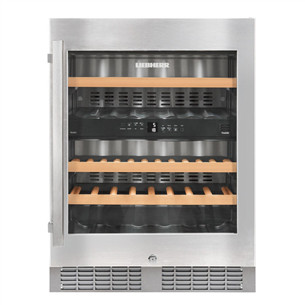 Liebherr, 34 bottles, height 82 cm, silver - Built-in Wine Cabinet