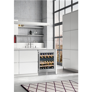 Liebherr, 34 bottles, height 82 cm, silver - Built-in Wine Cabinet