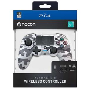 Nacon Asymmetric Wireless Controller, серый камуфляж - Пульт для PS4