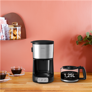 Tefal Element, 10-15 cups, black/inox - Filter Coffee Maker