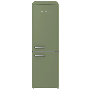 Gorenje, NoFrost, 300 л, высота 194 см, зеленый - Холодильник ONRK619DOL