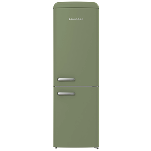 Gorenje, NoFrost, 300 L, kõrgus 194 cm, roheline - Külmik ONRK619DOL