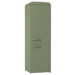 Gorenje, NoFrost, 300 L, kõrgus 194 cm, roheline - Külmik