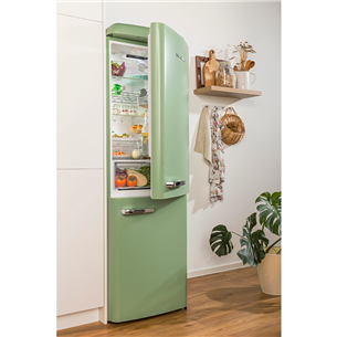 Gorenje, NoFrost, 300 л, высота 194 см, зеленый - Холодильник