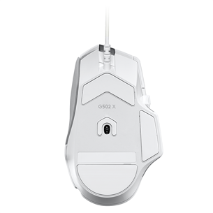 Logitech G502 X, valge - Juhtmega optiline hiir