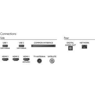 Philips PUS7607, 43'', 4K UHD, LED LCD, jalad äärtes, must - Teler
