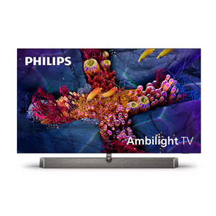 Philips OLED937, 65'', 4K UHD, OLED, jalg keskel, hall - Teler