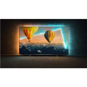 Philips PUS8057, 50'', 4K UHD, LED LCD, jalad äärtes, hall - Teler