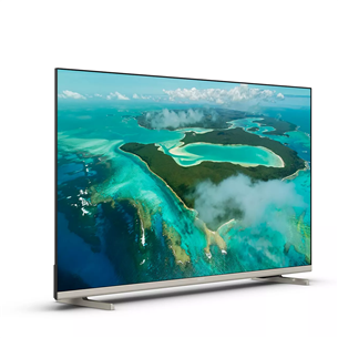 Philips PUS7657, 43'', 4K UHD, LED LCD, боковые ножки, серый - Телевизор