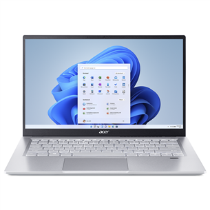 Acer Swift 3, Ryzen 7, 16GB, 512GB, hõbe - Sülearvuti