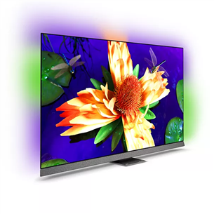 Philips OLED907, 55", 4K UHD, OLED, central stand, gray - TV