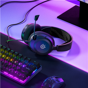 Steelseries Arctis Nova 1, must - Peakomplekt