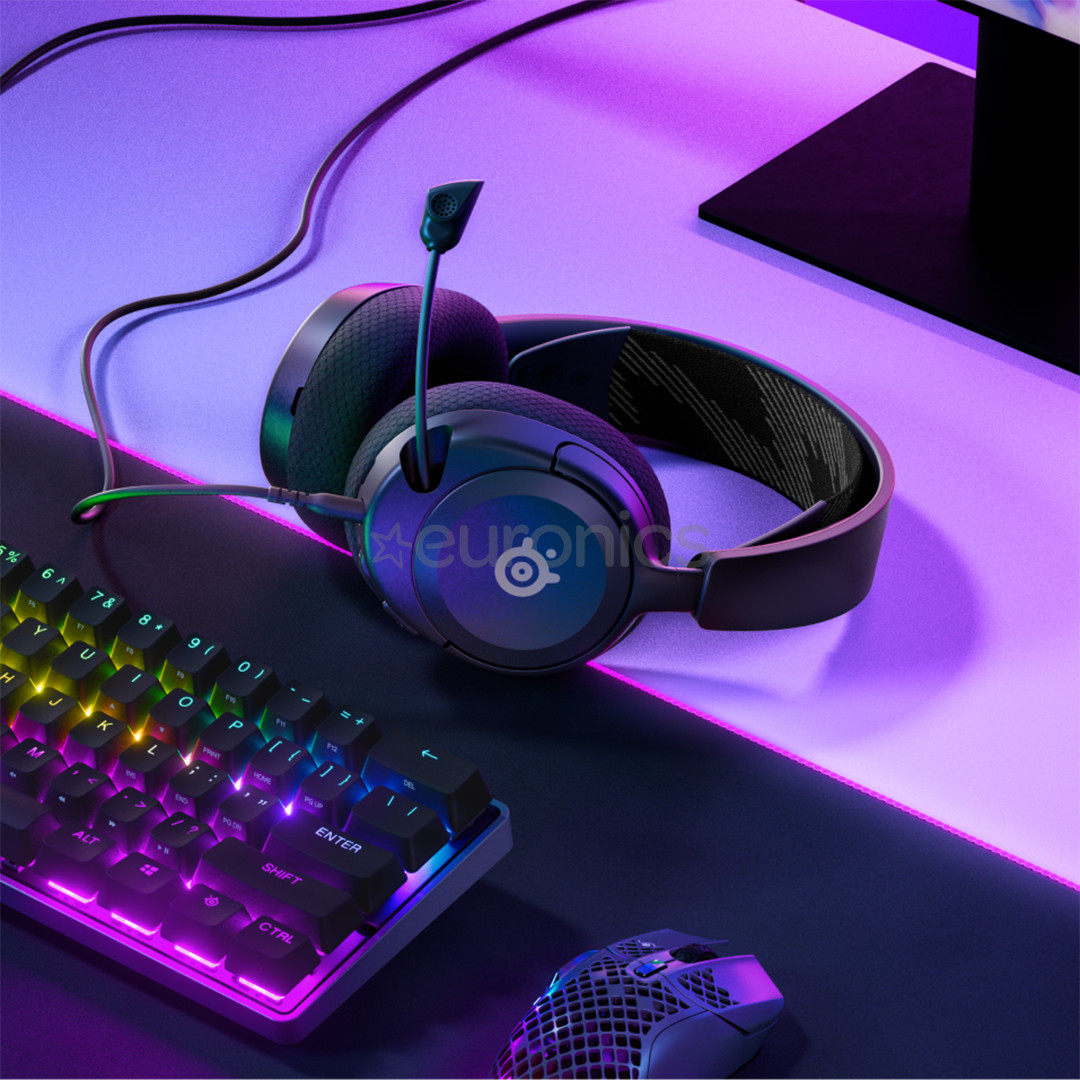 Steelseries Arctis Nova 1, must - Peakomplekt